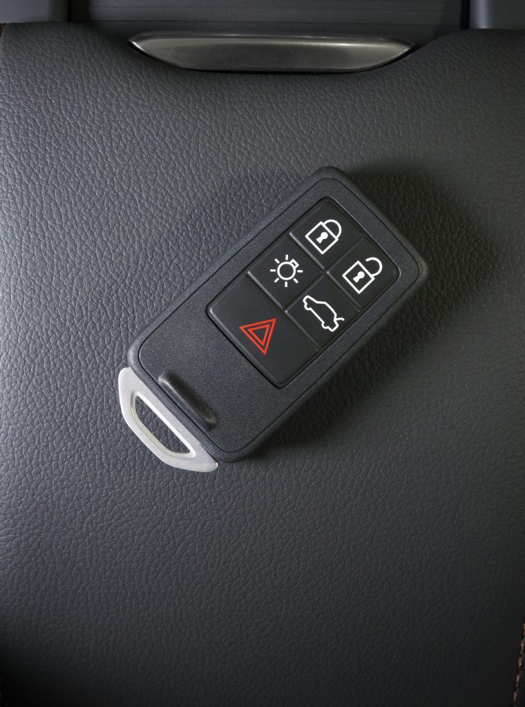 car key in the interior